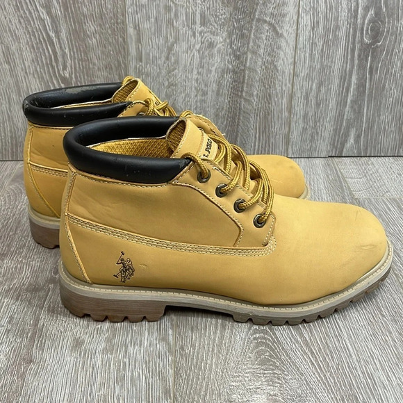 U.S. Polo Assn. Ankle Work Boots Lug Sole 9 - Picture 3 of 15